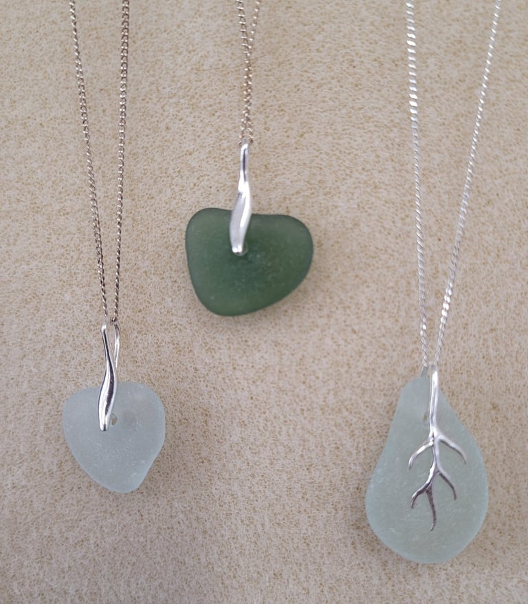 Jane Carpenter seaglass necklaces