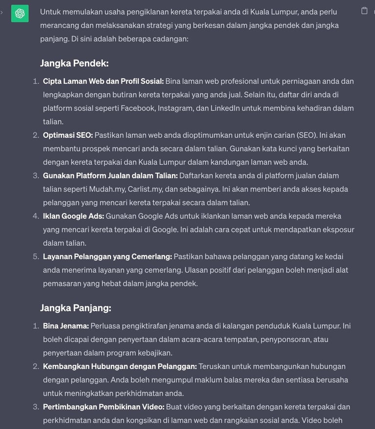 Chatgpt untuk pemasaran