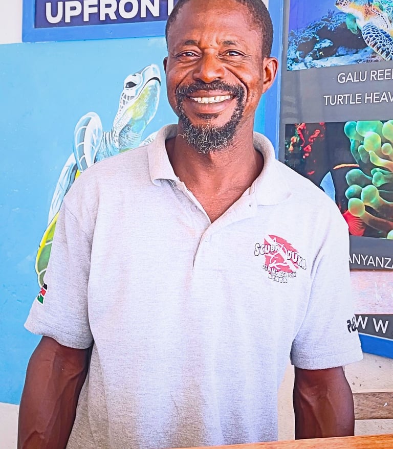 Scuba duka staff Salim Captain and recue diver