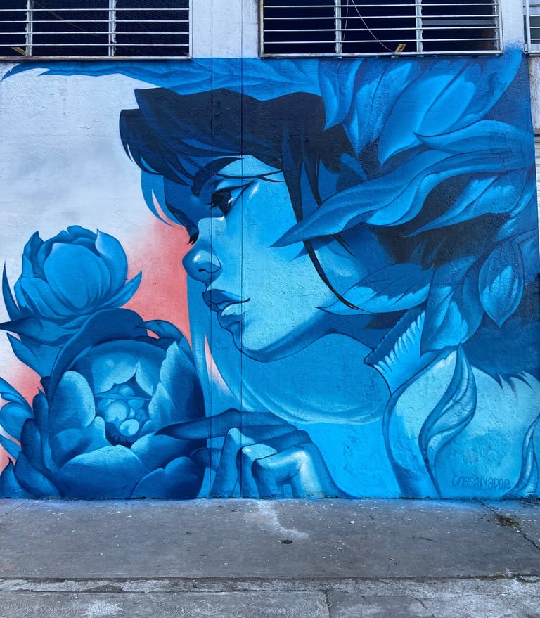 Life’s Flow - Mural en Morelia, México, muralism, street art, arte urbano por Ona Salvador