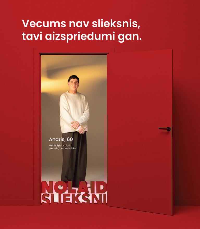 Kampaņas varonis Andris. Apraksts zemāk tekstā.