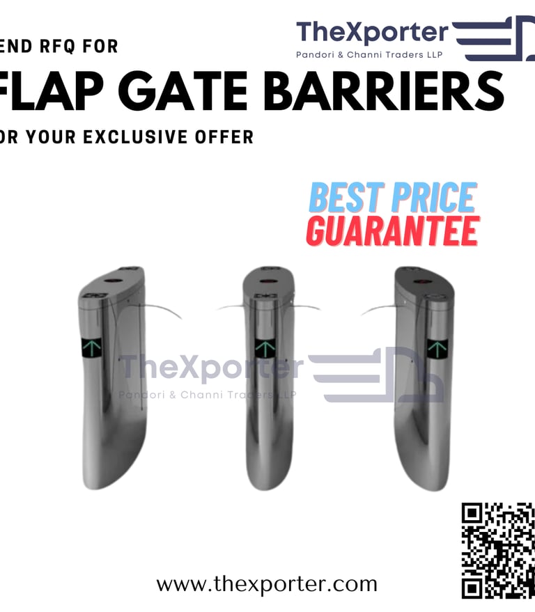Flap barriers for gate entry access management and attendance mangemenet