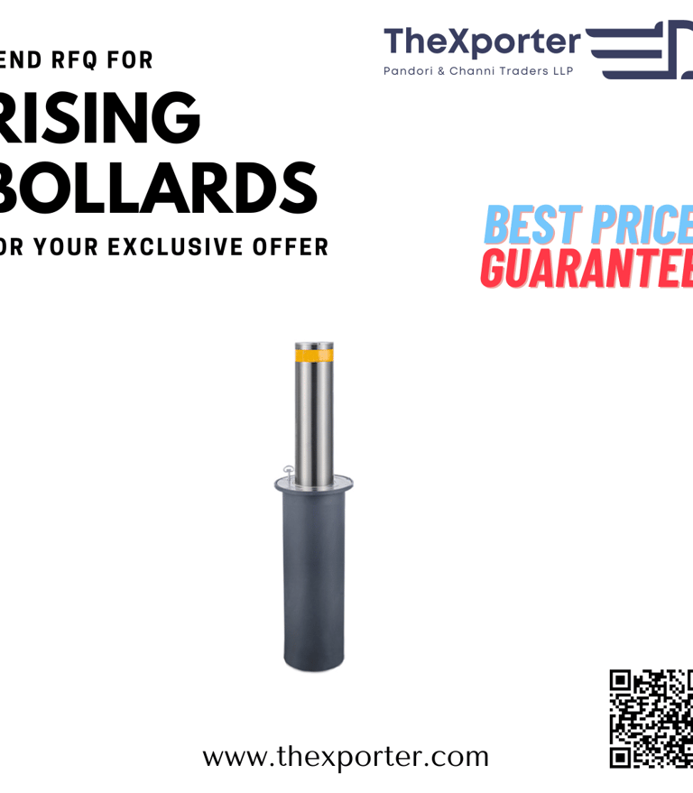 Rising Bollard fixed and hydraullic opion available