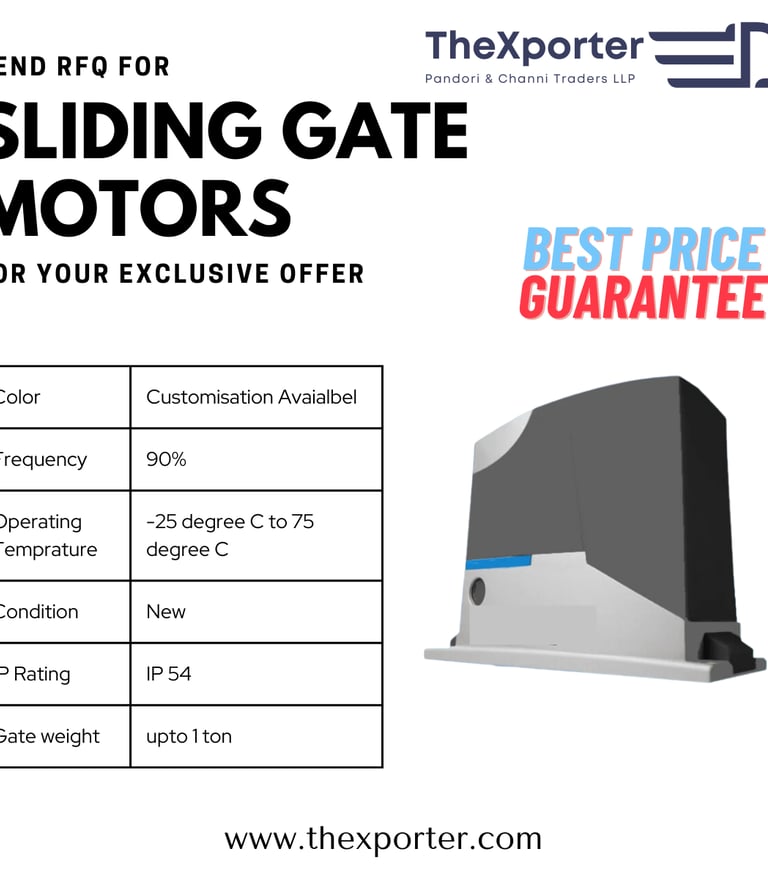 Sliding gate motors for gate automations 500 kg to 1400 kg