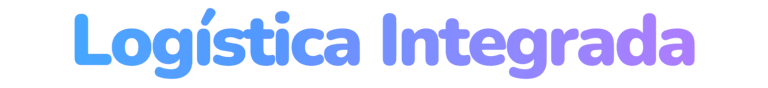 Curso de Logística Integrada: Imagem em degradê azul com roxo c/ título Logística Integrada
