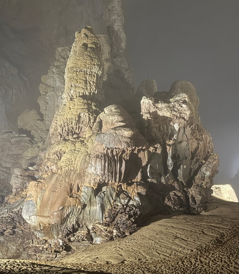 Hopes and dreams stalagmite, hang son doong cave, Ke bang national park, Vietnam