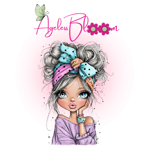 a girl with a pink bow and a pink bow