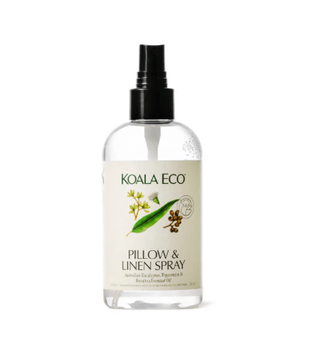 Koala Eco natural pillow and linen spray with eucalyptus peppermint and rosalina essential oils