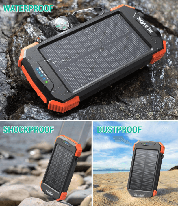 Blavor solar charger outdoor adventures Emergency power
