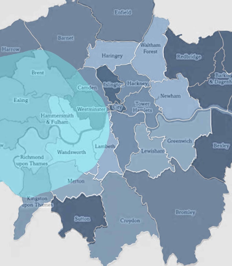 a map of Avra cleaning services area a map of the city of london