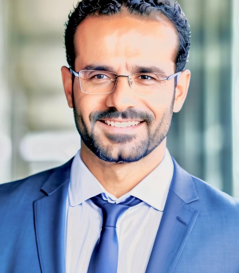 A portrait of trainer Fadi Elghattis