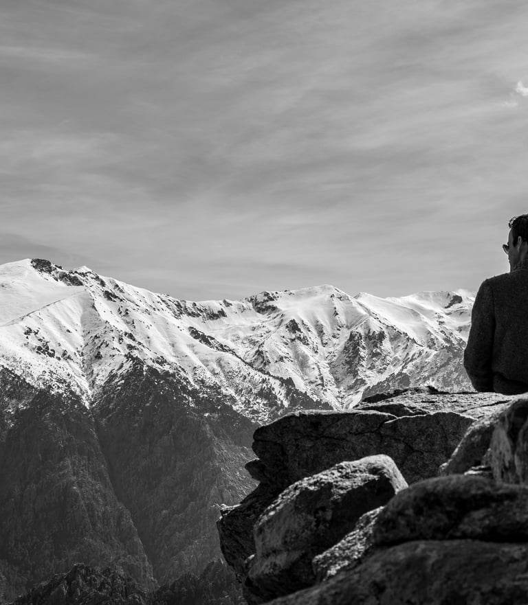 Hiking Mountain Snow Corsica