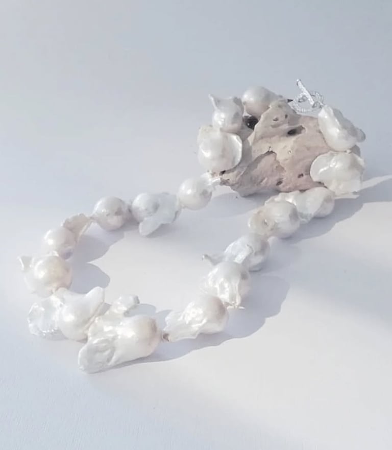 Collana Perle Scaramazze Bianche