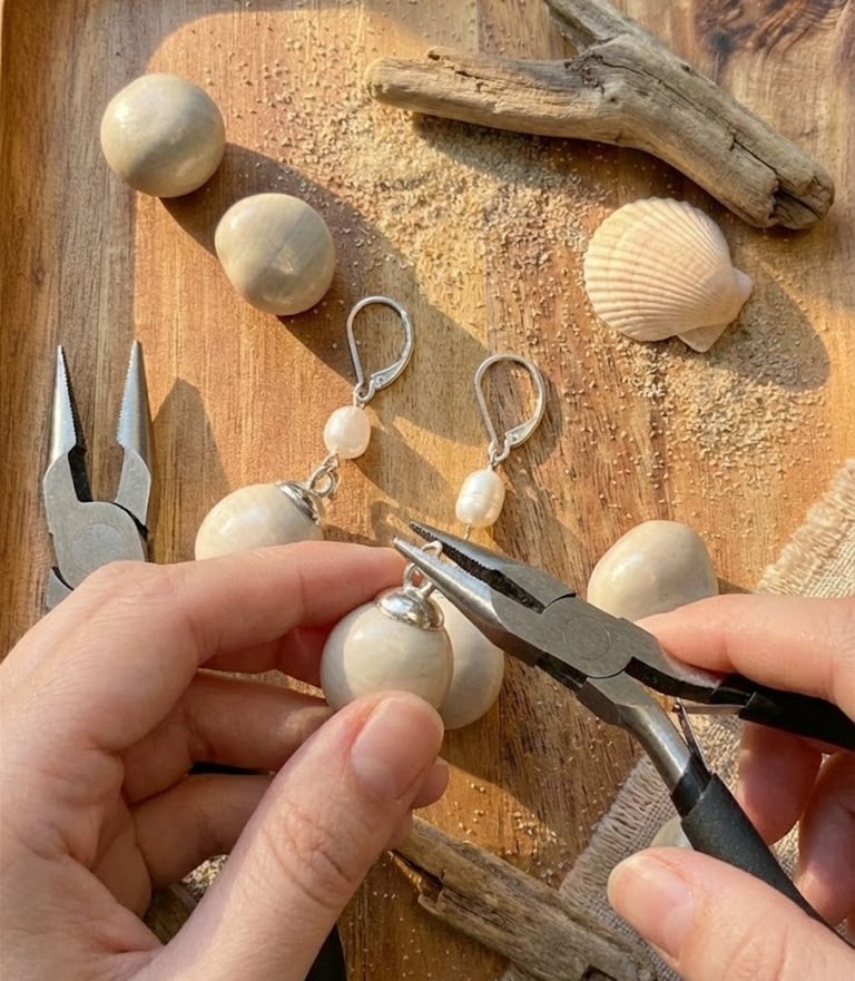 Chrys créatrice de bijoux faits main – atelier en Isère (France)