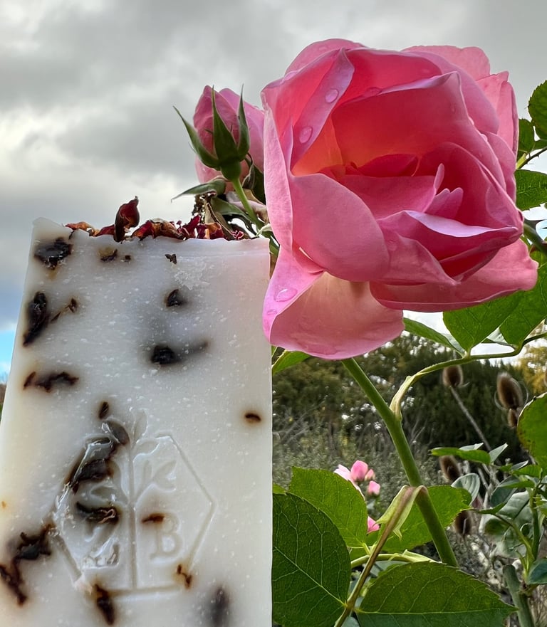 Zing's Botanicals natural rose soap
