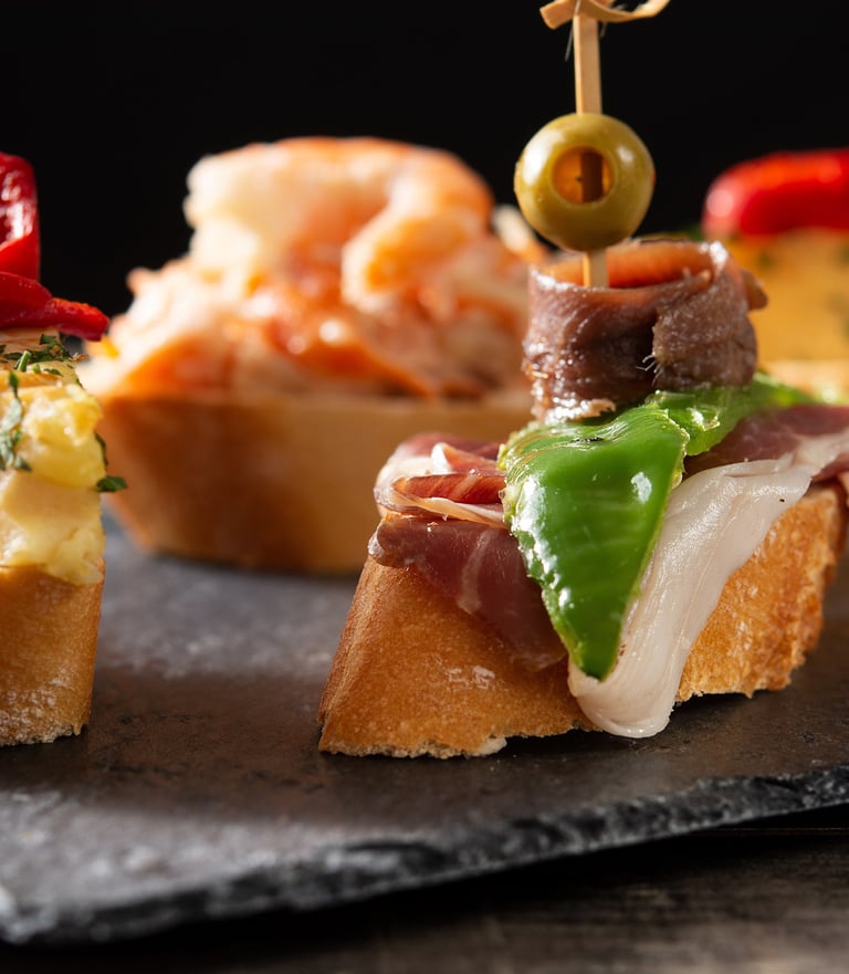 pintxo de jamón y anchoa