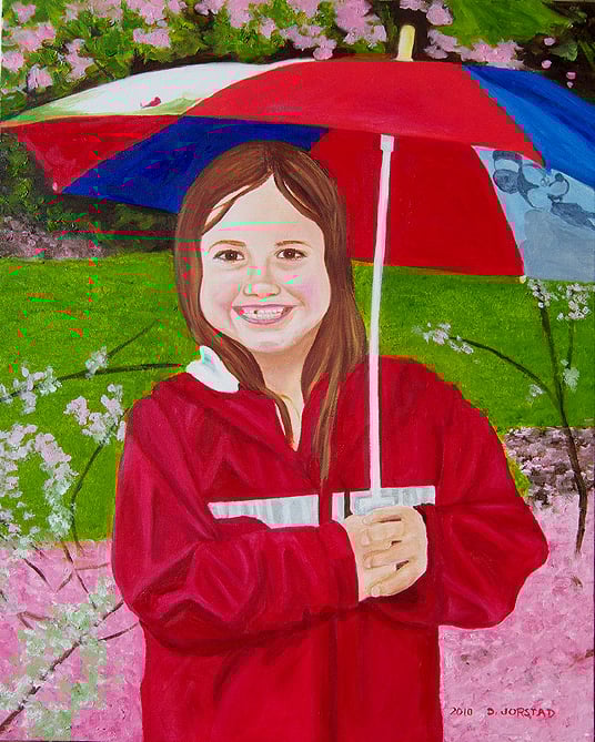 child children portrait art artist painting commission hire artist diane jorstad