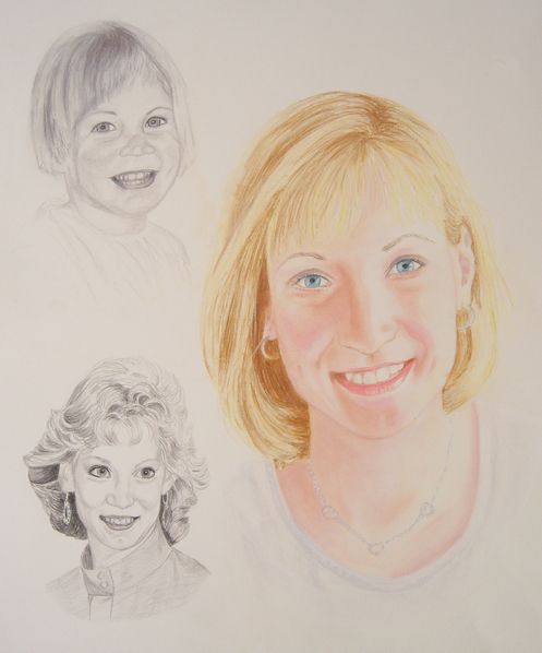 adult male female children portrait art artist painting commission hire artist diane jorstad