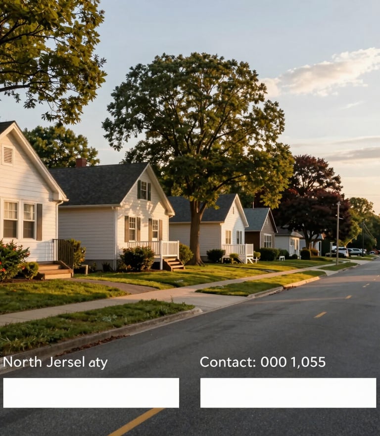 Professional photo of Eddie Oquendo smiling confidently in front of a North Jersey neighborhood.