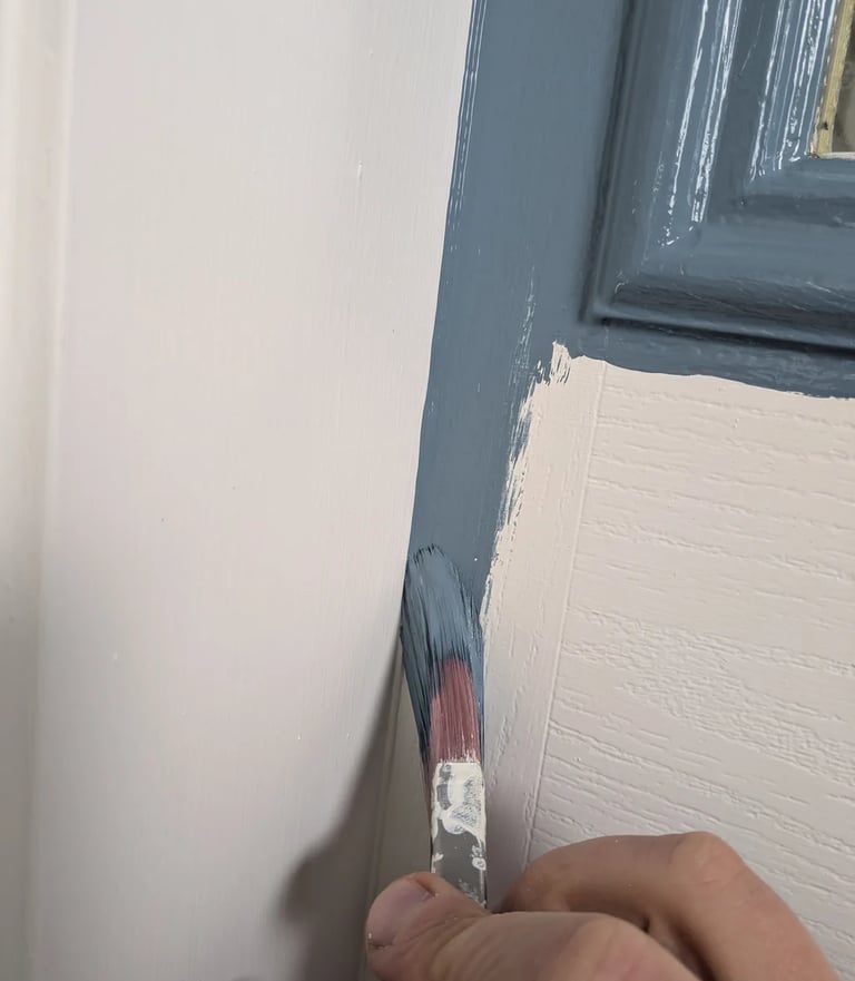 Painting a clean cut-in line