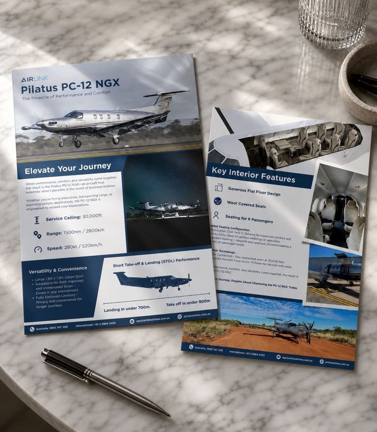 Air Link aviation technical document and brand identity execution by Maljers Creative