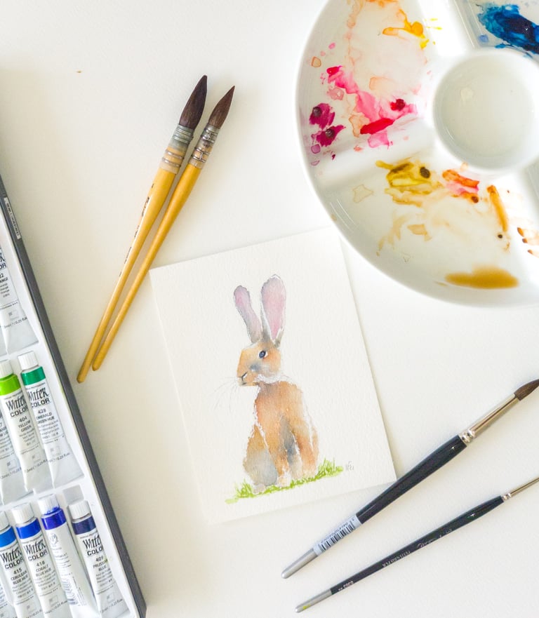 Create your watercolor  illustration / Créer votre illustration aquarelle