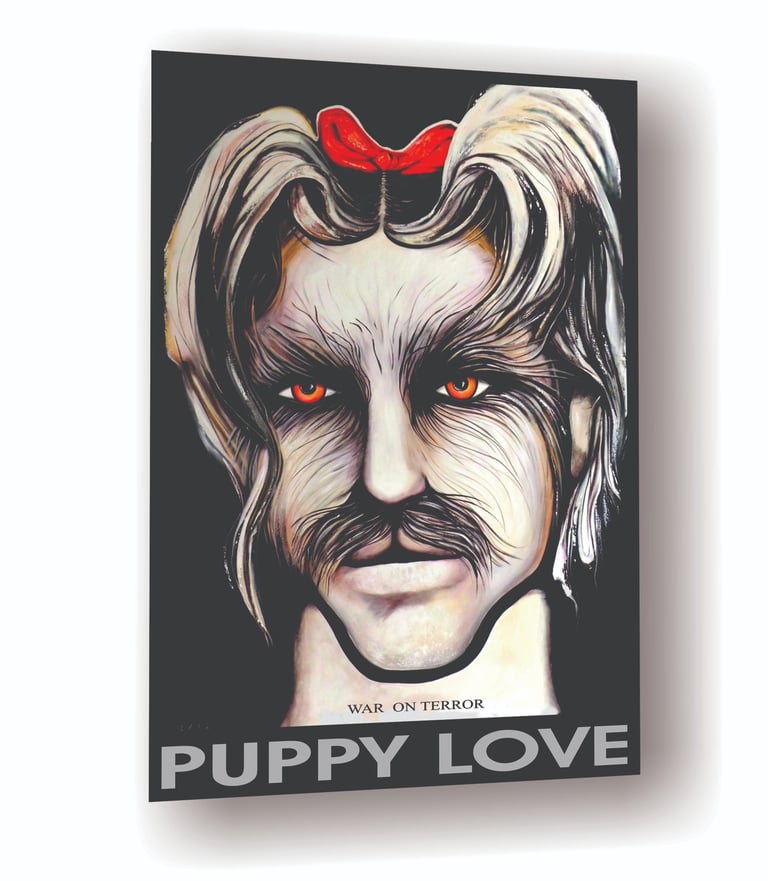 Puppy Love Little Dogie Animal Spirit Male Face Portrait