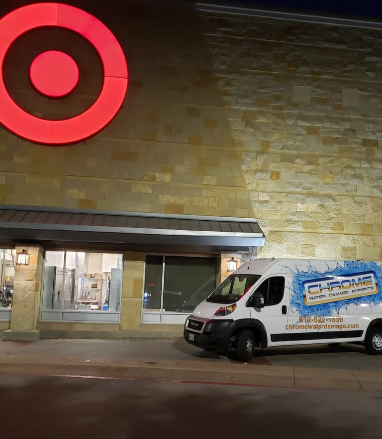 Commercial Water Damage Restoration at target business
