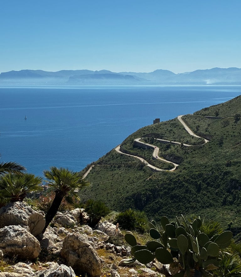 riserva dello zingaro vista mare