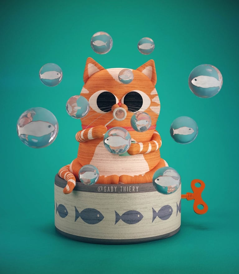 a cute cat sitting on top of a can of sardines