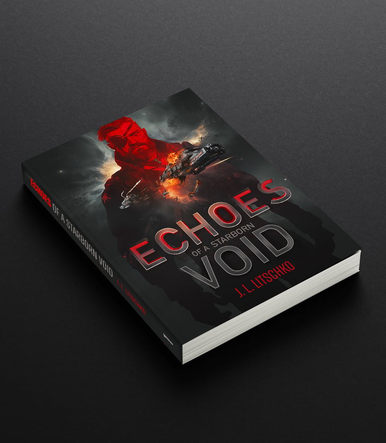 a book cover of a book with a red background