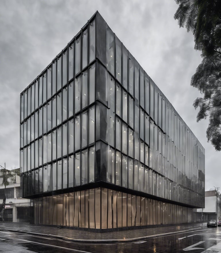 gray concrete building covered trees