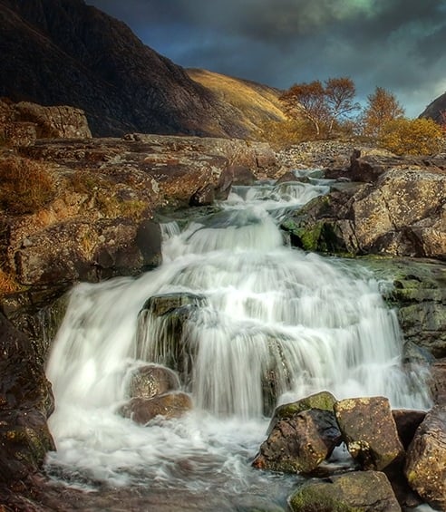 Glencoe Waterfall signal rock Photography Workshop