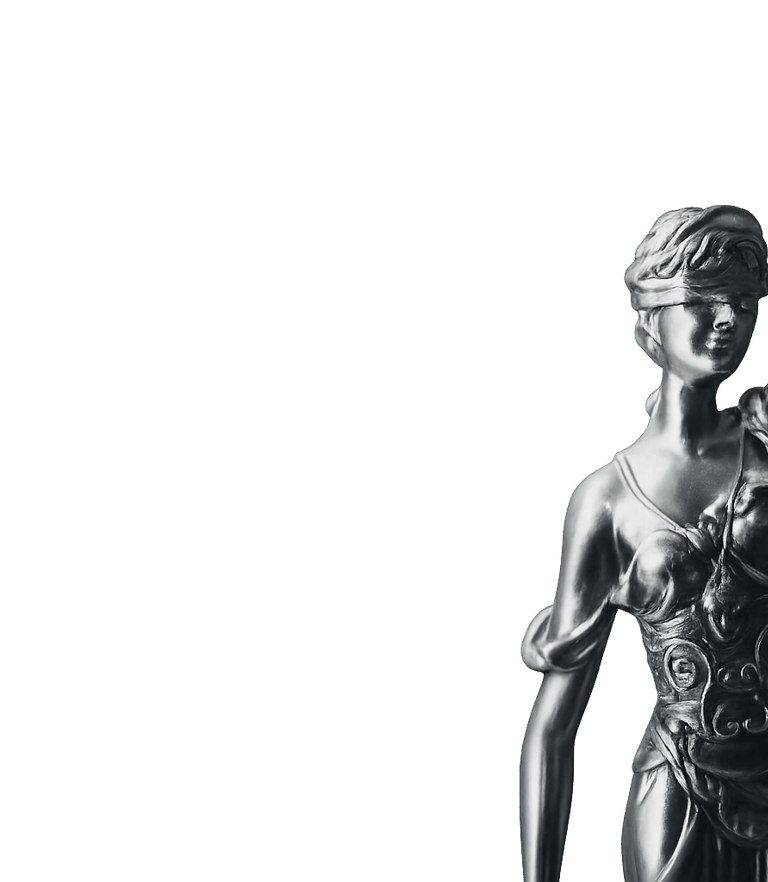 Escultura de la justicia representando defensa legal y asesoramiento jurídico en Canarias