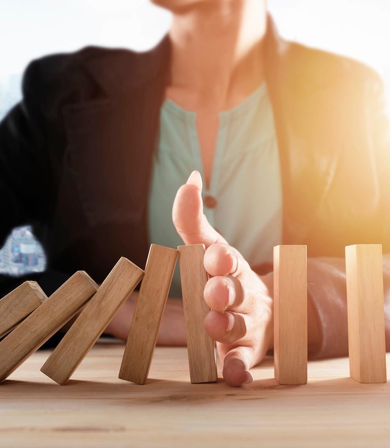 Business recovery concept illustration