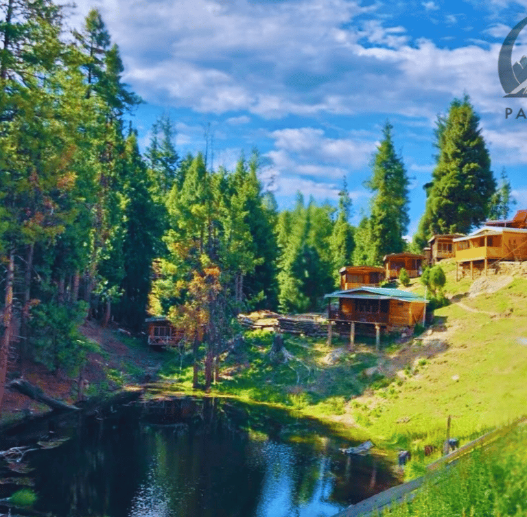 Fairy Meadows beauty with wooden houses
