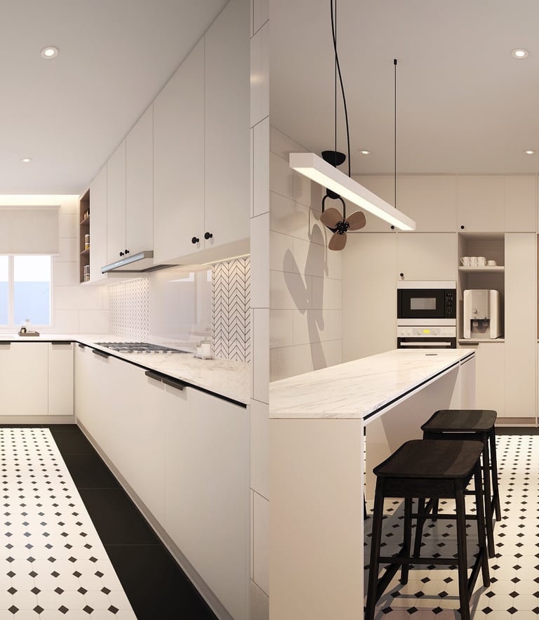 villa avenue kitchen