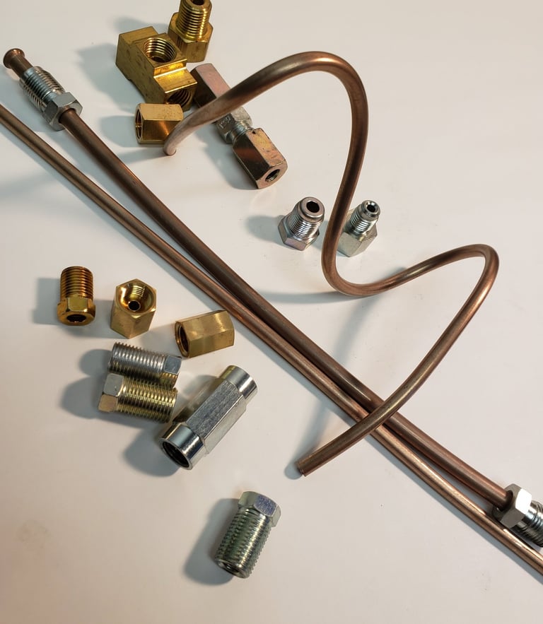 custom length brake lines fittings and brake hoses made to order while you wait or same day by the brake experts 260-426-3331