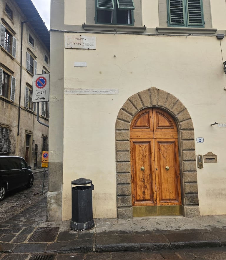 A house in Piazza di Santa Croce in Florence