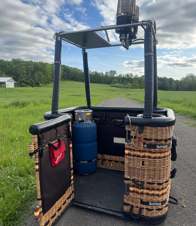 Hot air balloon ride over Watkins Glen, NY