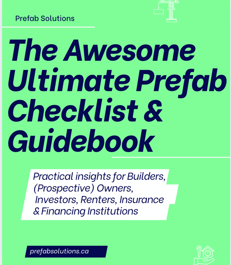 The Awesome Ultimate Prefab Checklist & Guidebook