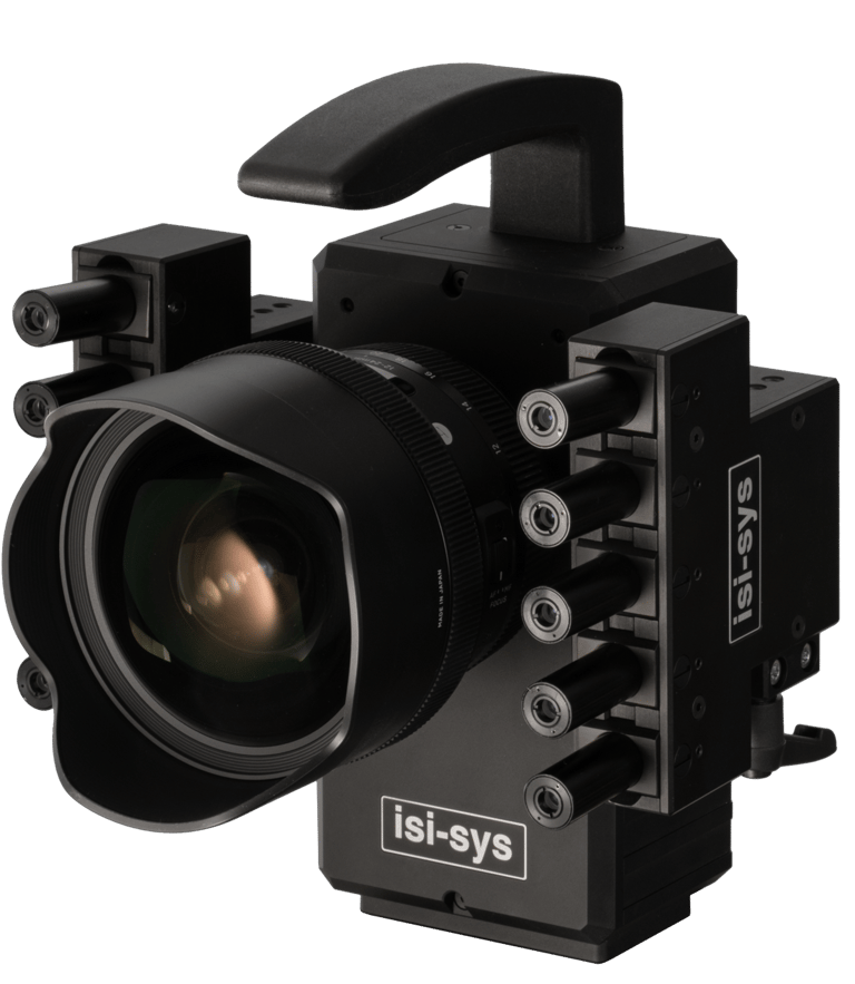 Picture of a laser shearography camera and laser diodes