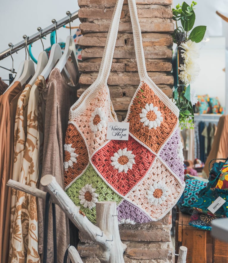 Bolso estilo boho Ibiza Ghaliaria Moda tienda en Dénia