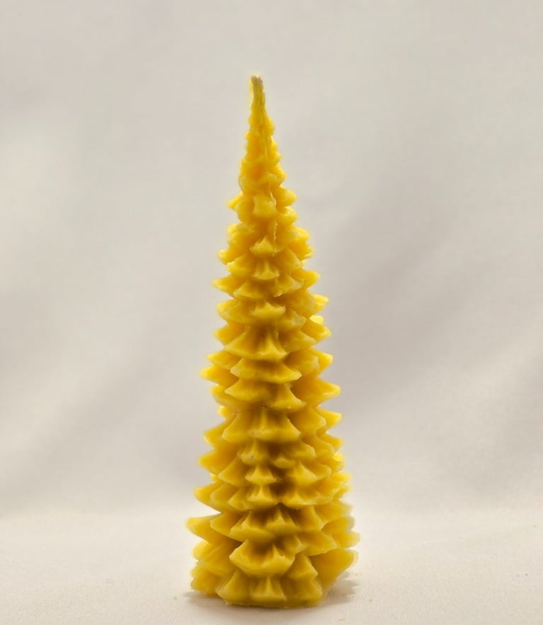 świeca w kształcie choinki