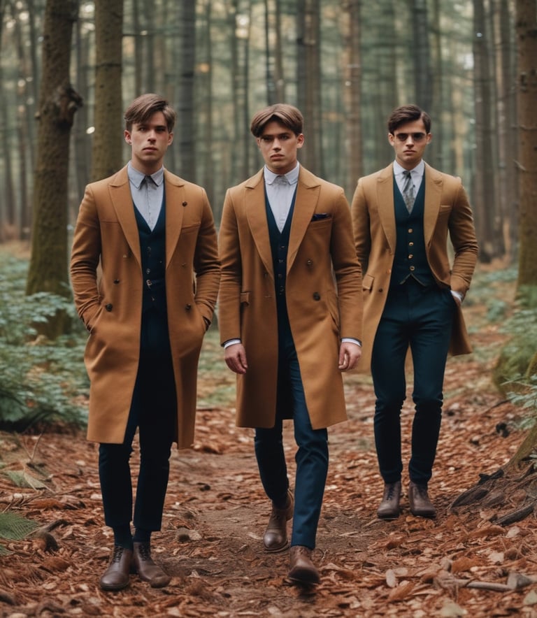 A young woman wearing a sleek, modern urban outfit standing confidently on a city street at sunset.