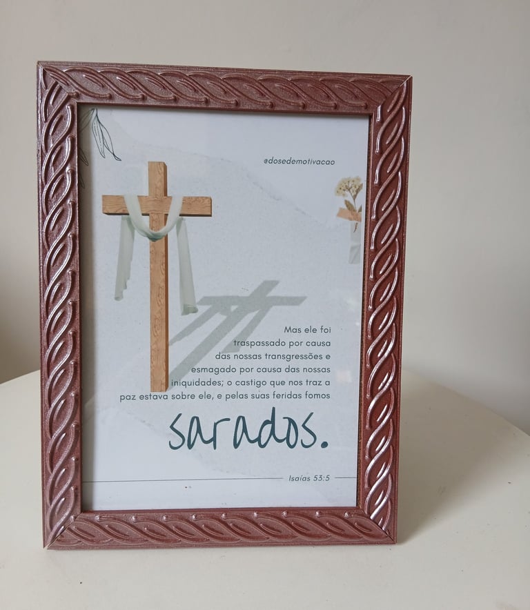 a picture of a picture of a picture of a cross on a table