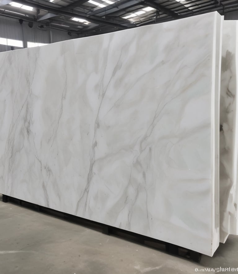 A rough and textured surface with a mixture of gray, orange, and brown hues. The material appears porous and uneven, suggesting a type of rock or concrete with evident weathering or layering. The surface catches light, creating shadows and highlights that emphasize its ruggedness.