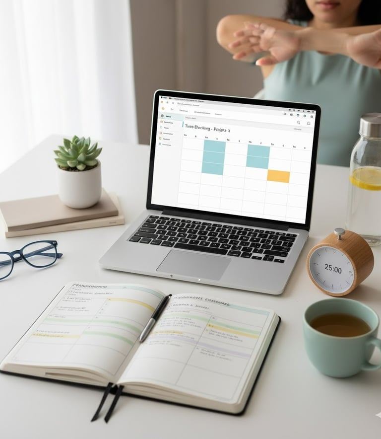 planejar a rotina do dia a dia