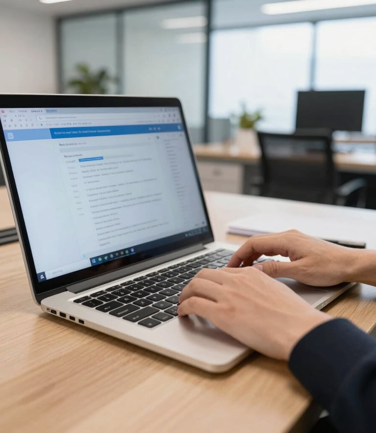 A group of diverse professionals in a North American tech hub collaborating around a table. They are discussing website wireframes on a tablet. The setting is a modern, light-filled office with light gray and blue decor.