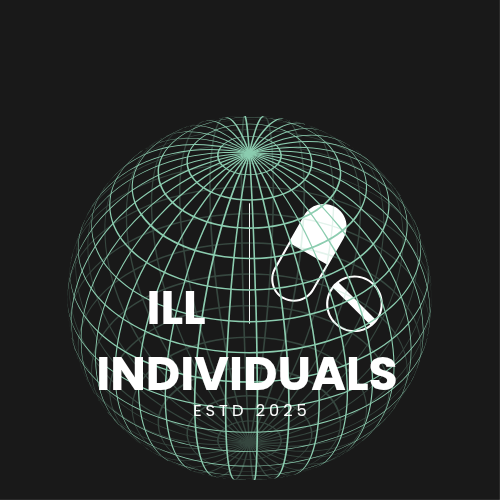 an original design of a globe and pill that is used on some ill individuals merch